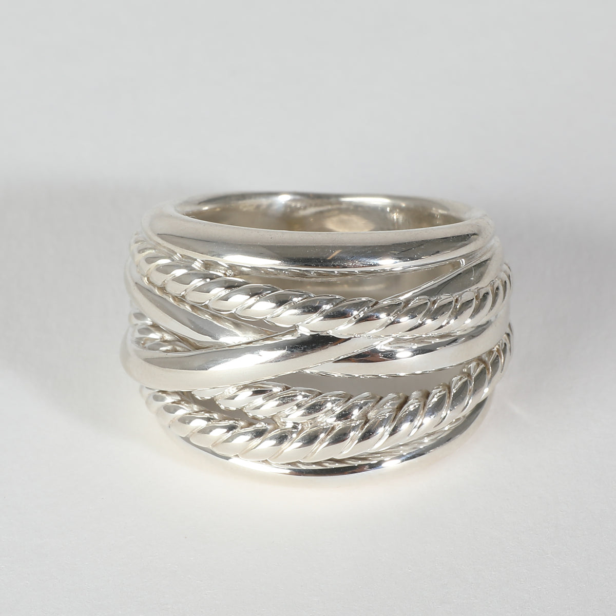 Crossover Fashion Ring in  Sterling Silver