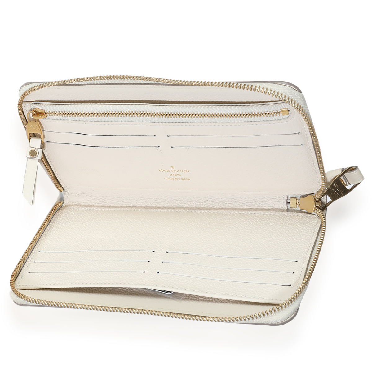 Cream Monogram Empreinte Zippy Wallet