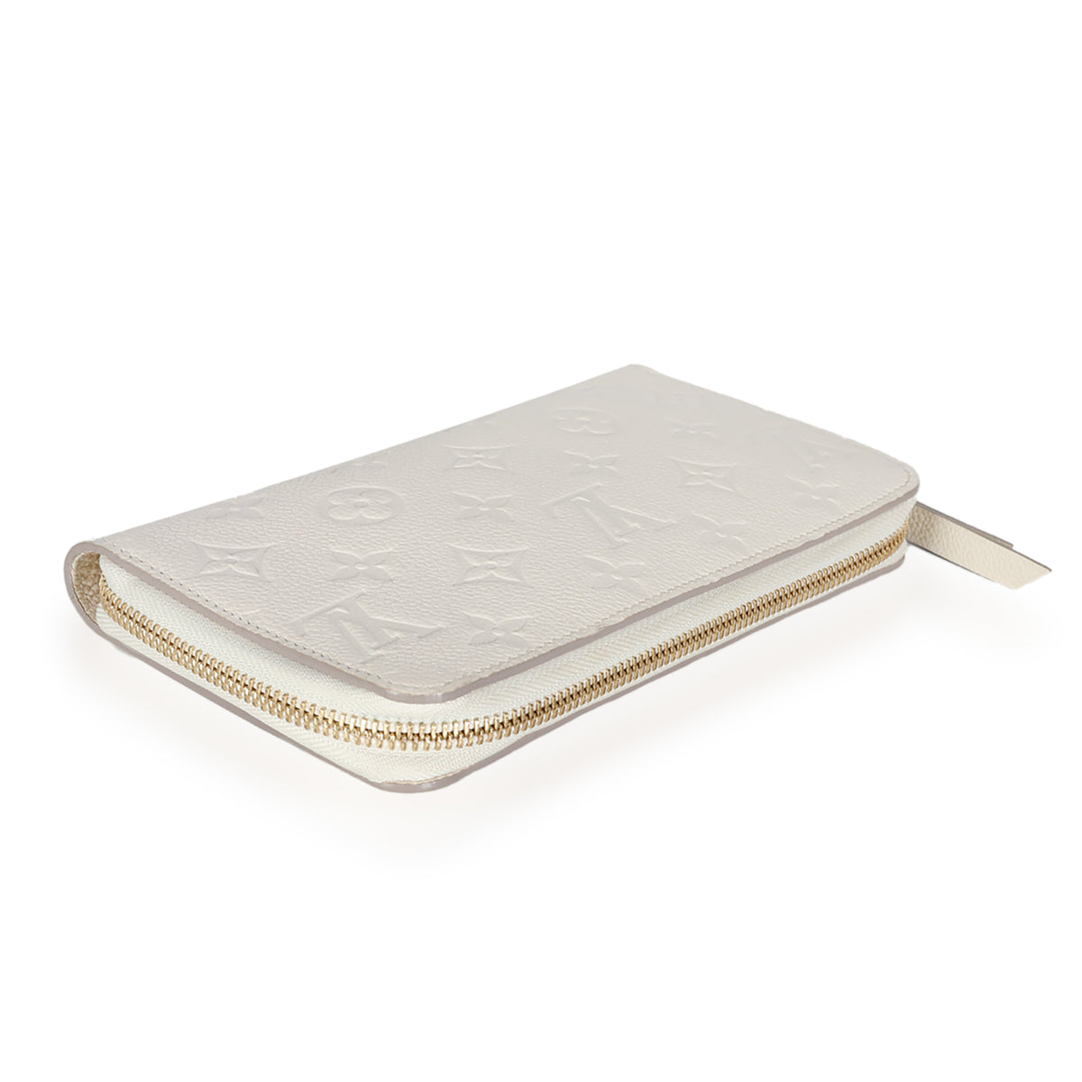 Cream Monogram Empreinte Zippy Wallet