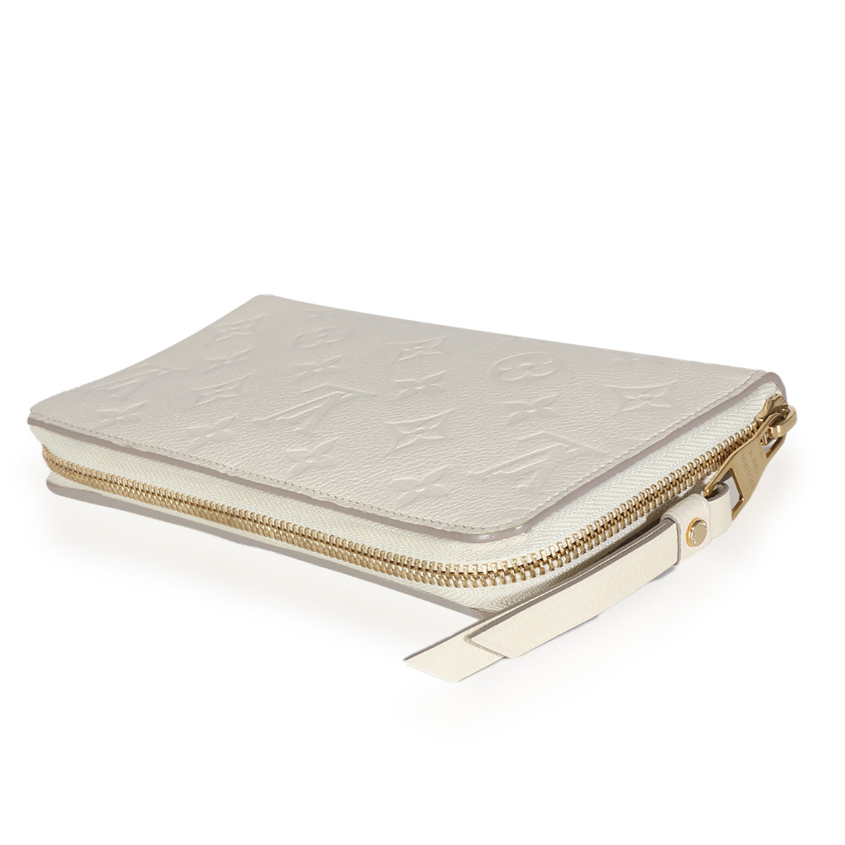 Cream Monogram Empreinte Zippy Wallet