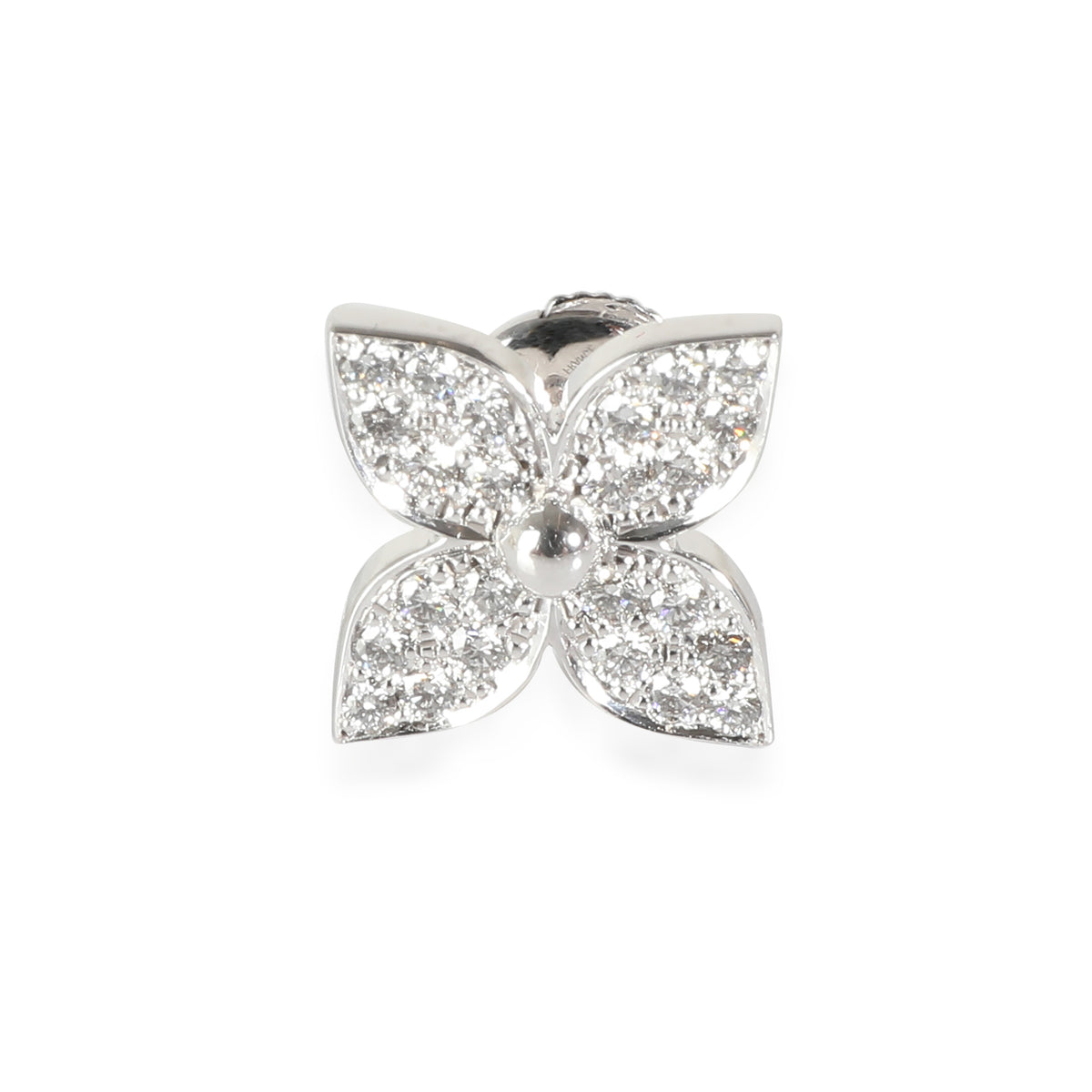 Idylle Blossom Single Earring in 18k White Gold 0.2 CTW