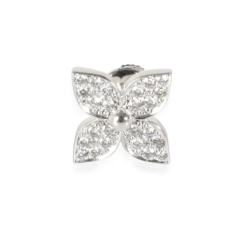 Idylle Blossom Single Earring in 18k White Gold 0.2 CTW