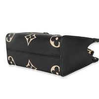 Beige Black Giant Monogram Empreinte Onthego PM