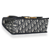 Christian Dior Navy Oblique Jacquard 30 Montaigne Chain Bag Handbag clasp