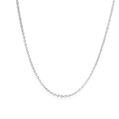 Cable Chain in 18k White Gold