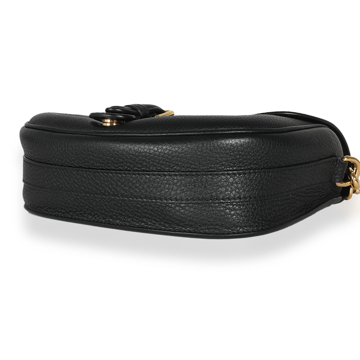 Black Grained Calfskin Medium Bobby Flap Bag