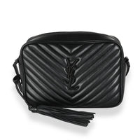 Black Calfskin Matelasse Monogram Lou Camera Bag