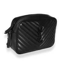 Black Calfskin Matelasse Monogram Lou Camera Bag