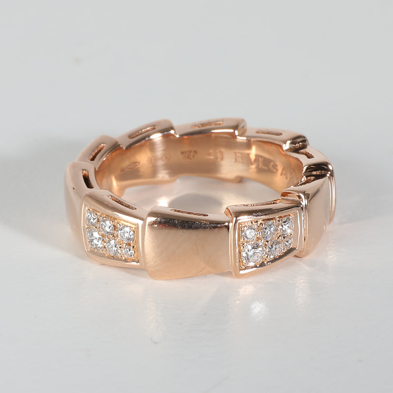 Serpenti Fashion Ring in 18k Rose Gold 0.34 CTW