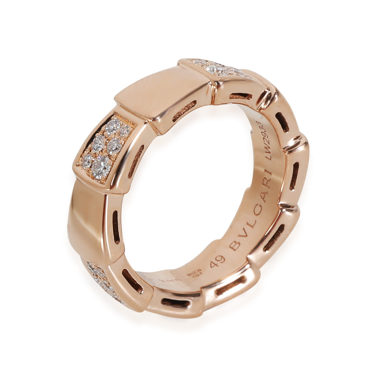 Serpenti Fashion Ring in 18k Rose Gold 0.34 CTW