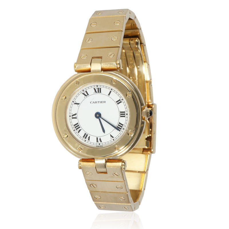 Santos Vendome Ronde de Cartier 8191 Womens Watch in 18K Yellow Gold