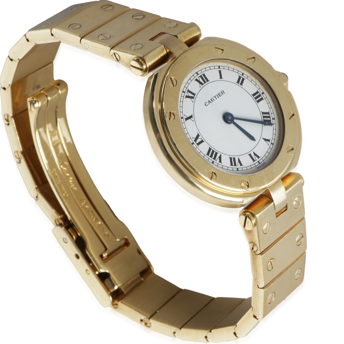 Santos Vendome Ronde de Cartier 8191 Womens Watch in 18K Yellow Gold