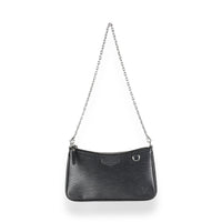 Black Epi Easy Pouch On Strap