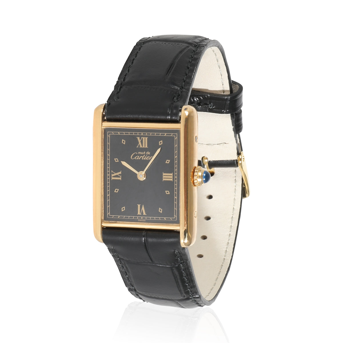 Must de Cartier Tank 590005 Womens Watch in  Vermeil