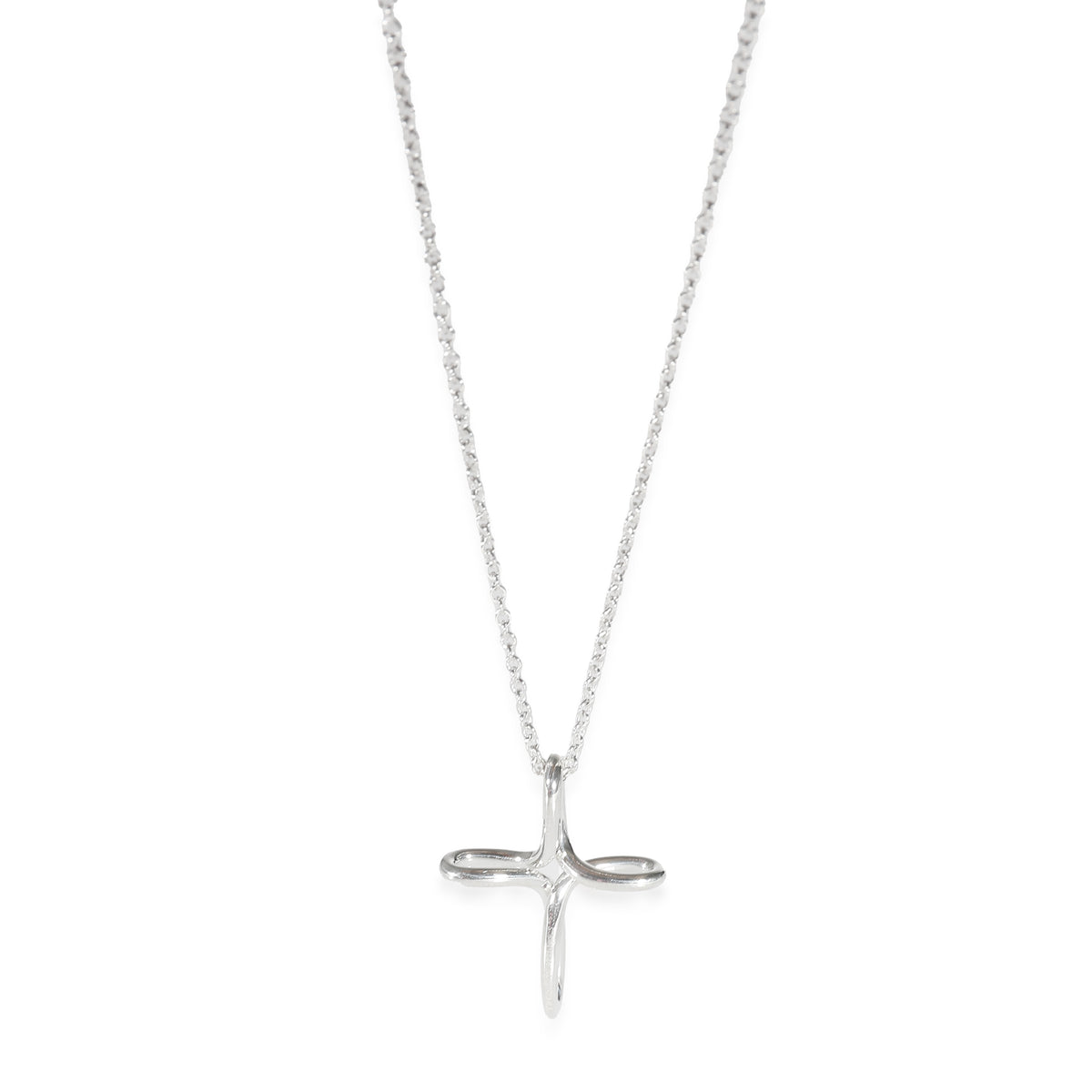 Elsa Peretti Infinity Cross Pendant in Sterling Silver