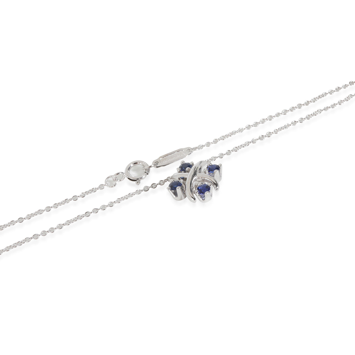 Tiffany & Co. Schulmberger Lynn Sapphire Necklace in Platinum