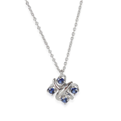 Tiffany & Co. Schulmberger Lynn Sapphire Necklace in Platinum