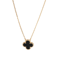 Alhambra Onyx Fashion Pendant in 18k Yellow Gold