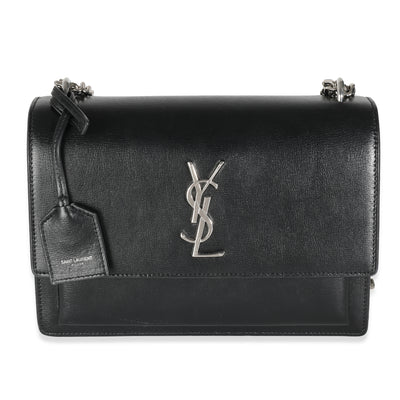 Black Calfskin Medium Monogram Sunset