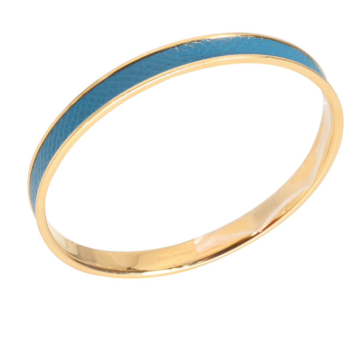 Kawaii Blue Leather Gold Plated Bracelet