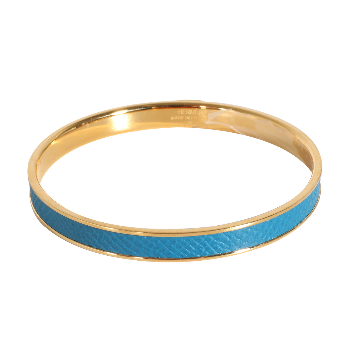 Kawaii Blue Leather Gold Plated Bracelet