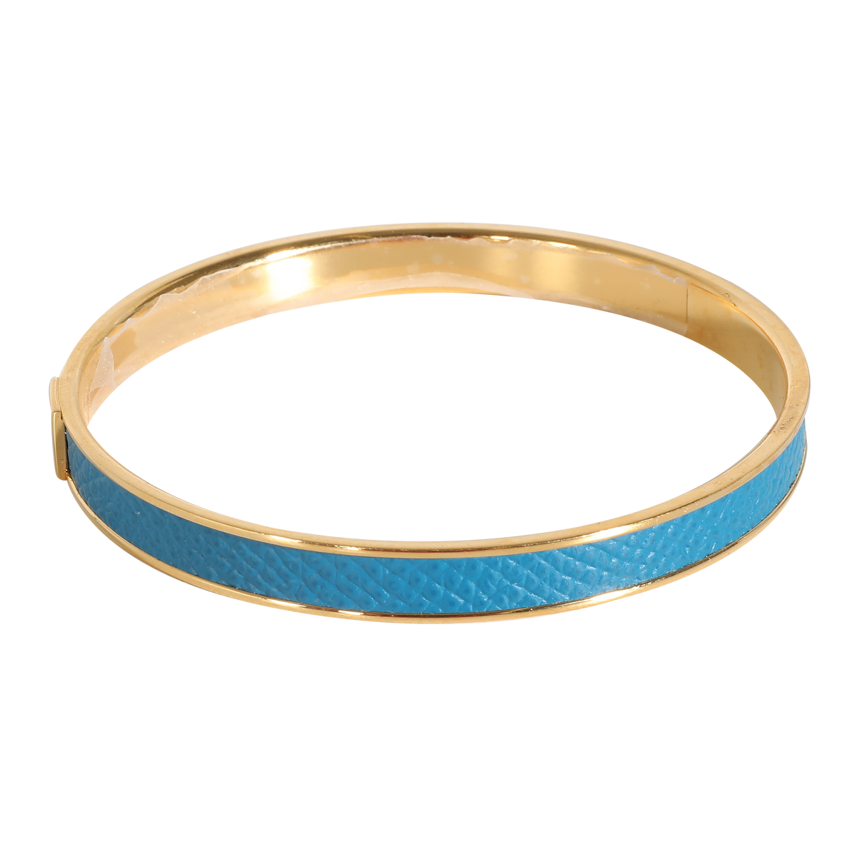 Kawaii Blue Leather Gold Plated Bracelet