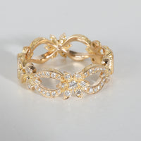 Flora Fashion Ring in 18k Yellow Gold 0.35 CTW