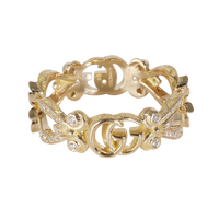 Yellow Gold Diamond Flora GG Ring