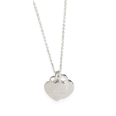 Return To Tiffany Mini Double Heart Pendant in Sterling Silver