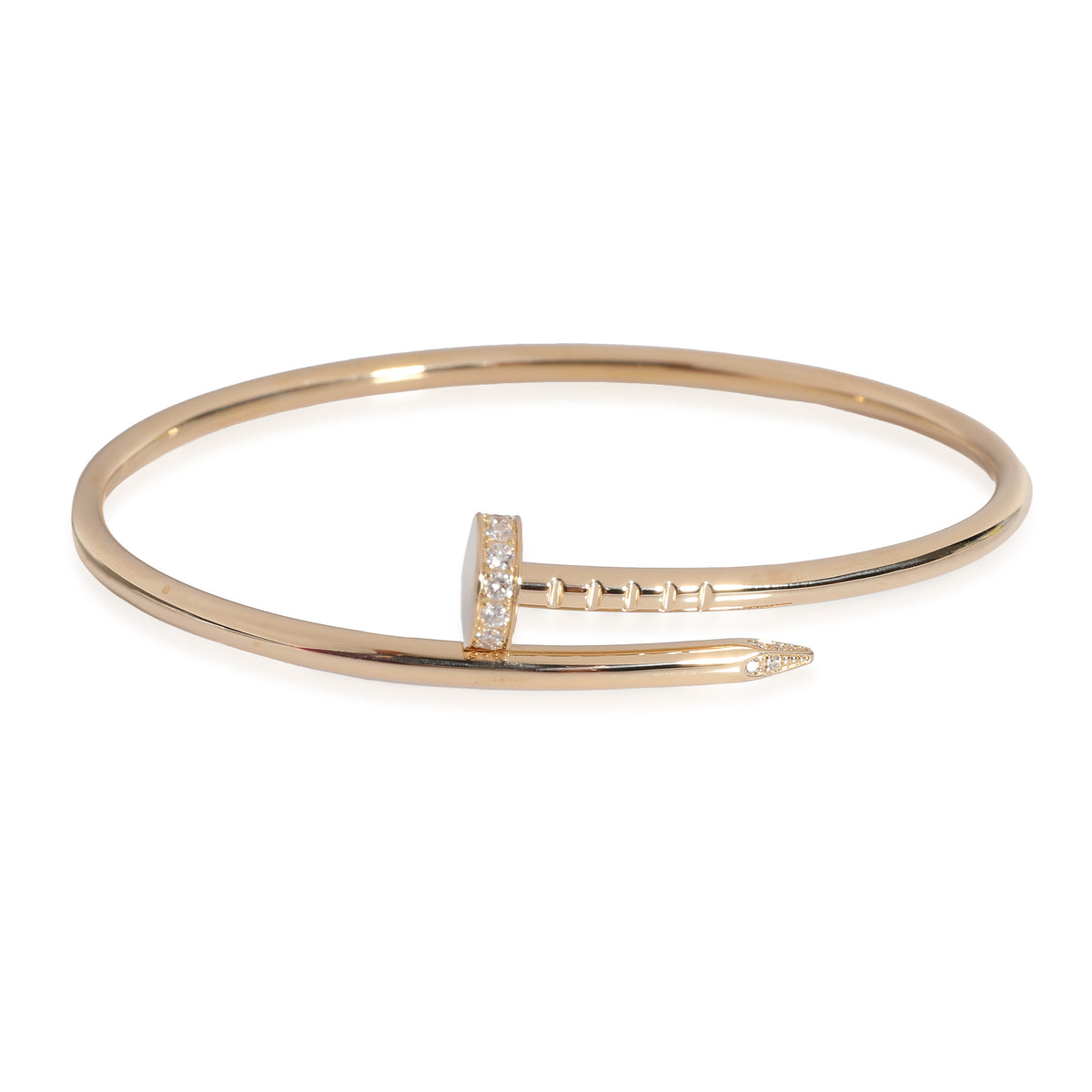 Juste Un Clou Bracelet, Small Model (Yellow Gold, Diamonds)