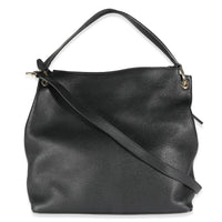 Black Pebbled Calfskin Large Soho Convertible Tote