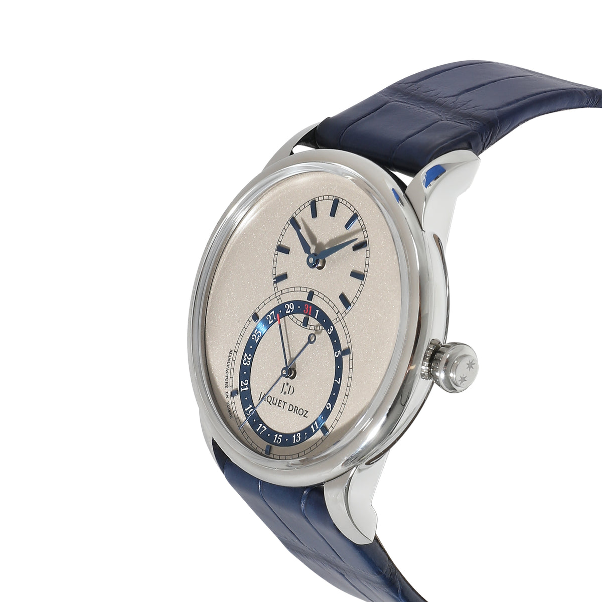 Jacquet Droz Grande Seconde Quantieme J007020350 Mens Watch in  Stainless Steel