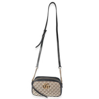 Beige Matelasse Diagonal GG Canvas Small Marmont Shoulder Bag