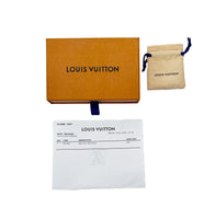 Silver Tone Louis Vuitton Monogram Row Necklace