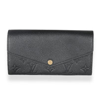 Black Monogram Empreinte Sarah Wallet