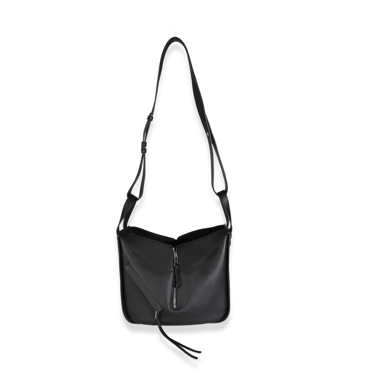 Black Calfskin Small Hammock Bag