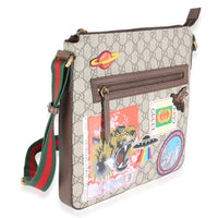 Soft GG Supreme Monogram Courrier Web Medium Flat Messenger