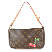 Cerises Monogram Canvas Pochette Accessoires