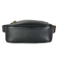 Black Pebbled Calfskin Vintage Logo Messenger