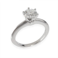 Solitaire Diamond Engagement Ring in Platinum F VS1 0.9 CTW