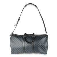 Damier Cobalt Canvas Keepall Bandouliere 55