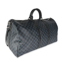 Damier Cobalt Canvas Keepall Bandouliere 55