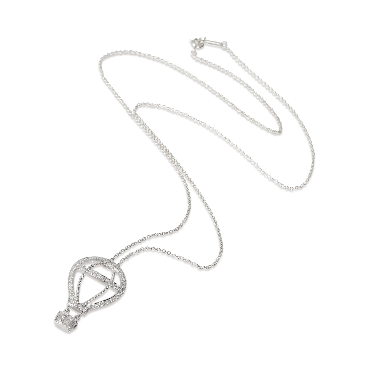 Tiffany & Co. Platinum Diamond Hot Air Balloon Pendant bv