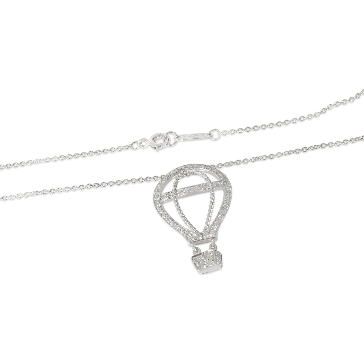 Tiffany & Co. Platinum Diamond Hot Air Balloon Pendant pv