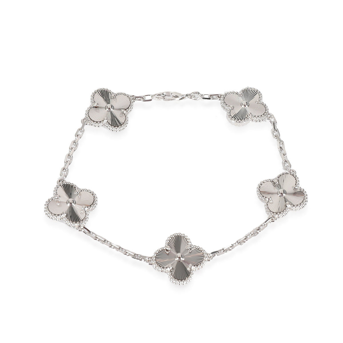 Alhambra Bracelet in 18k White Gold