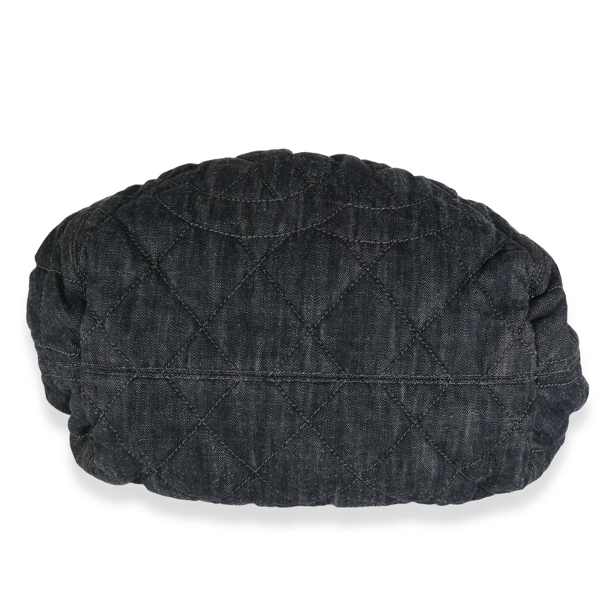 Navy Quilted Denim Coco Cabas Tote