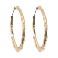 Bamboo Hoop Earring in 18K Yellow Gold