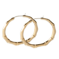 Bamboo Hoop Earring in 18K Yellow Gold