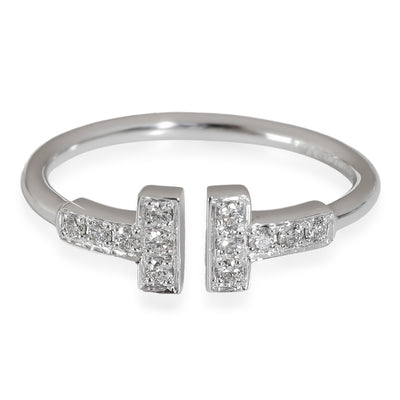 Tiffany T Fashion Ring in 18k White Gold 0.13 CTW