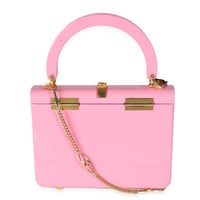 Pink Plexiglass Mini Sylvie 1969 Top Handle Bag